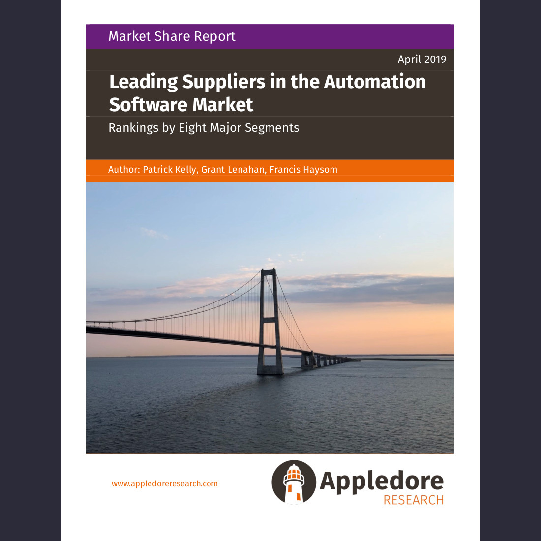 Leading Suppliers in the Automation Software Market - Appledore Market Share Report 0419